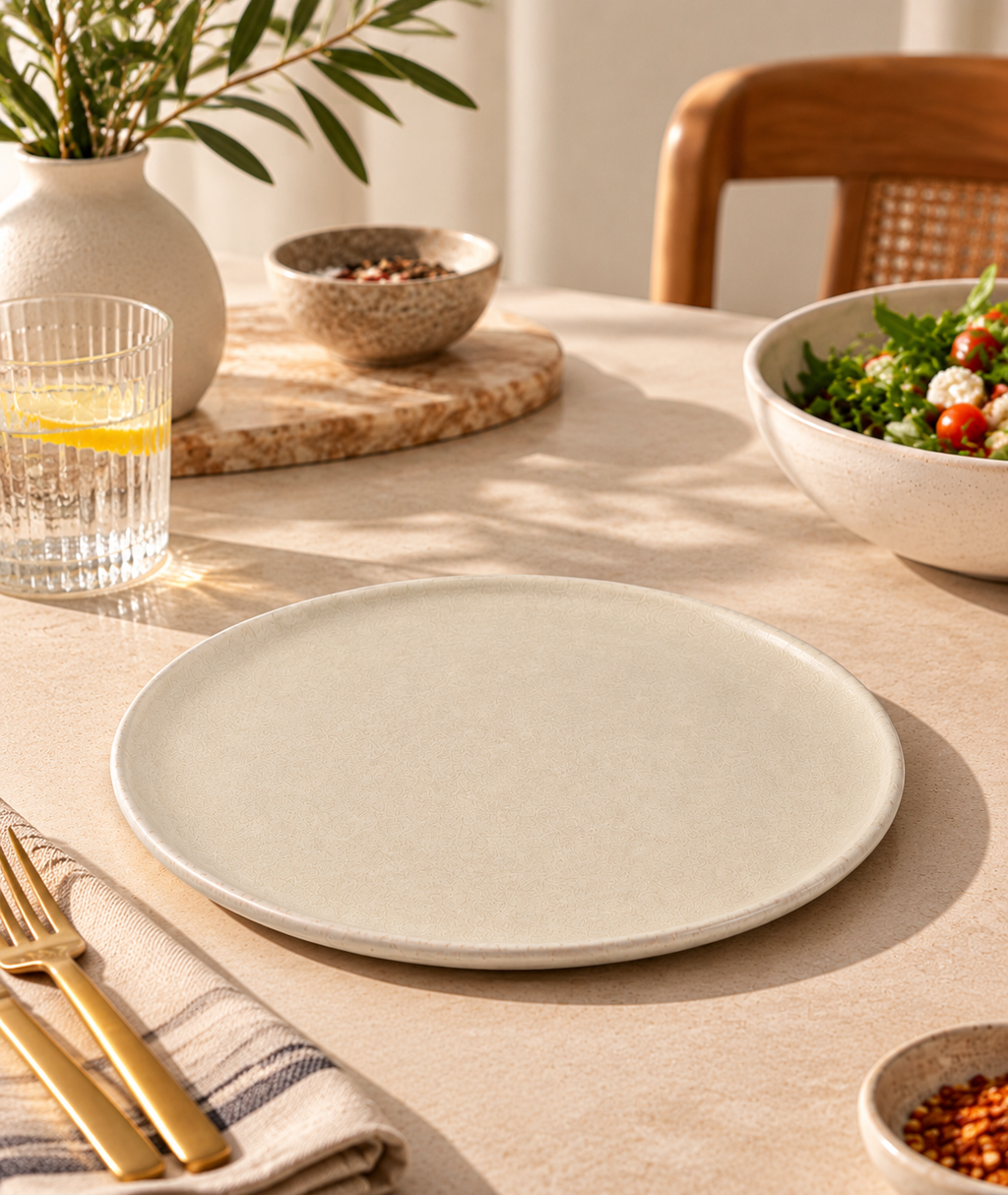 Beige Dinner Plate – 27 cm