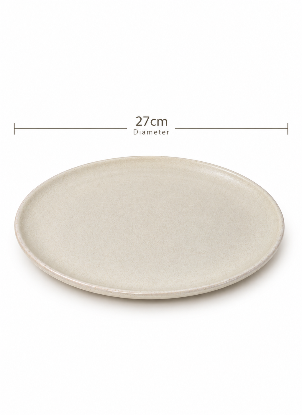 Beige Dinner Plate – 27 cm