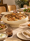 Beige Speckled Pedestal Serving Dish – 36 cm