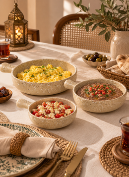 Sandstone Skillet Serving Set – 3 Piece Collection