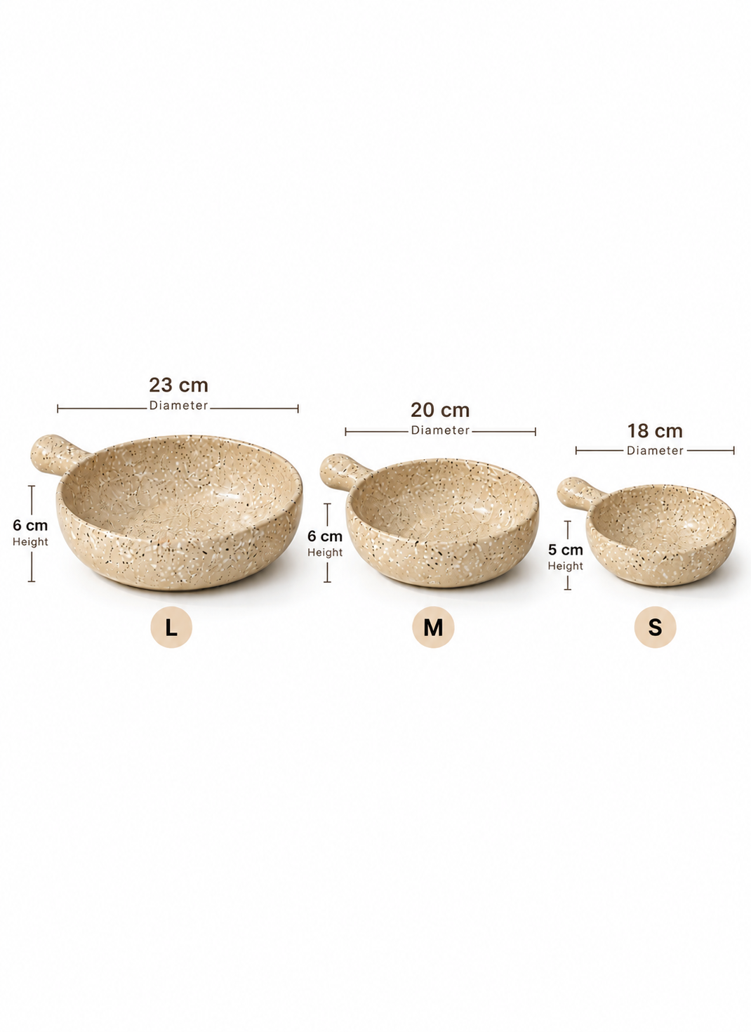 Sandstone Skillet Serving Set – 3 Piece Collection