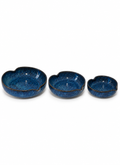 Deep Blue Heart Bowl Set — 3 Piece Collection