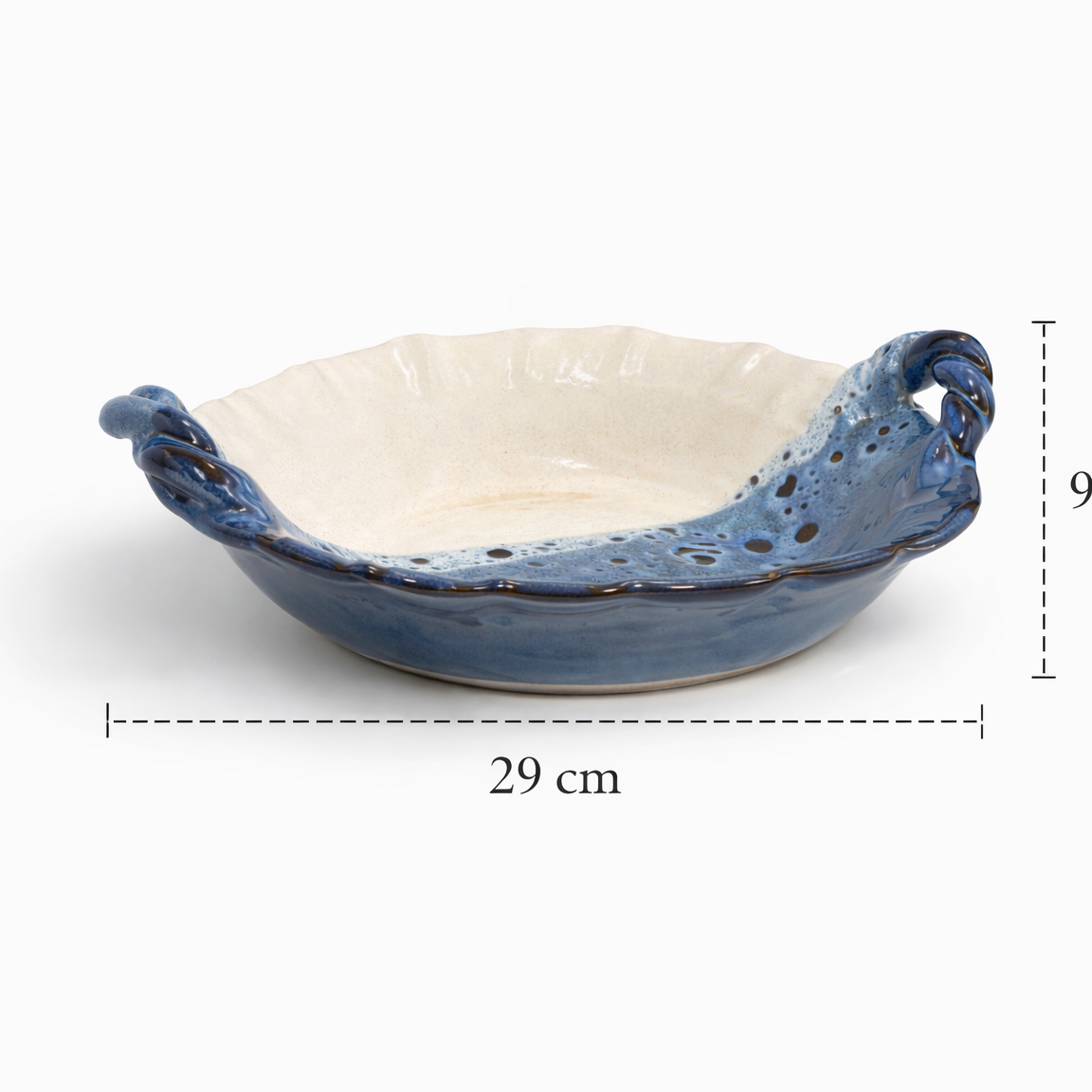 Ocean Wave Serving Bowl