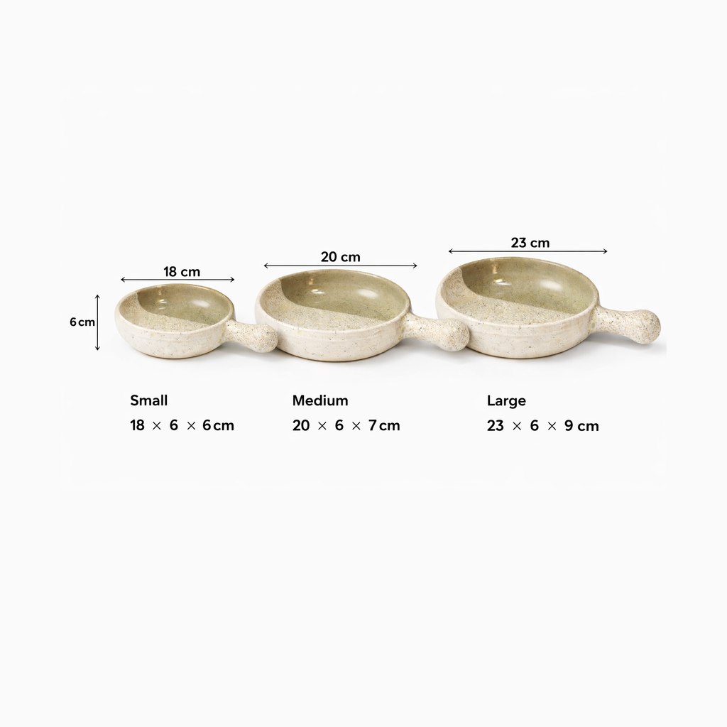 Sandstone Skillet Serving Set - 3 Piece Collection