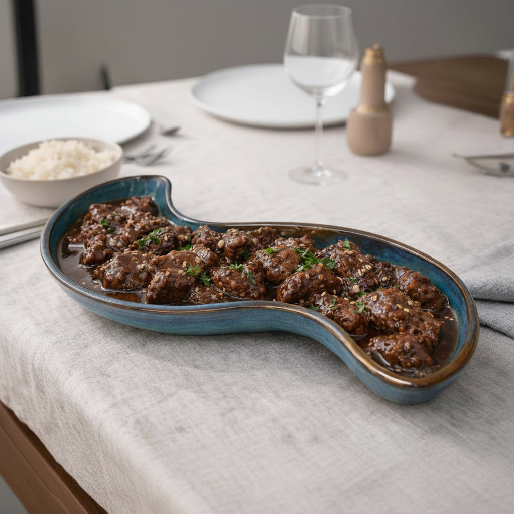 Aqua Wave Serving Platter