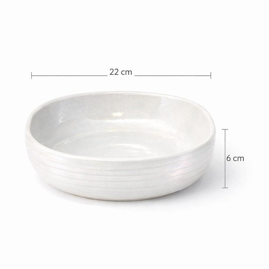 Pearl White Serving Bowl | Bayt Selections Special