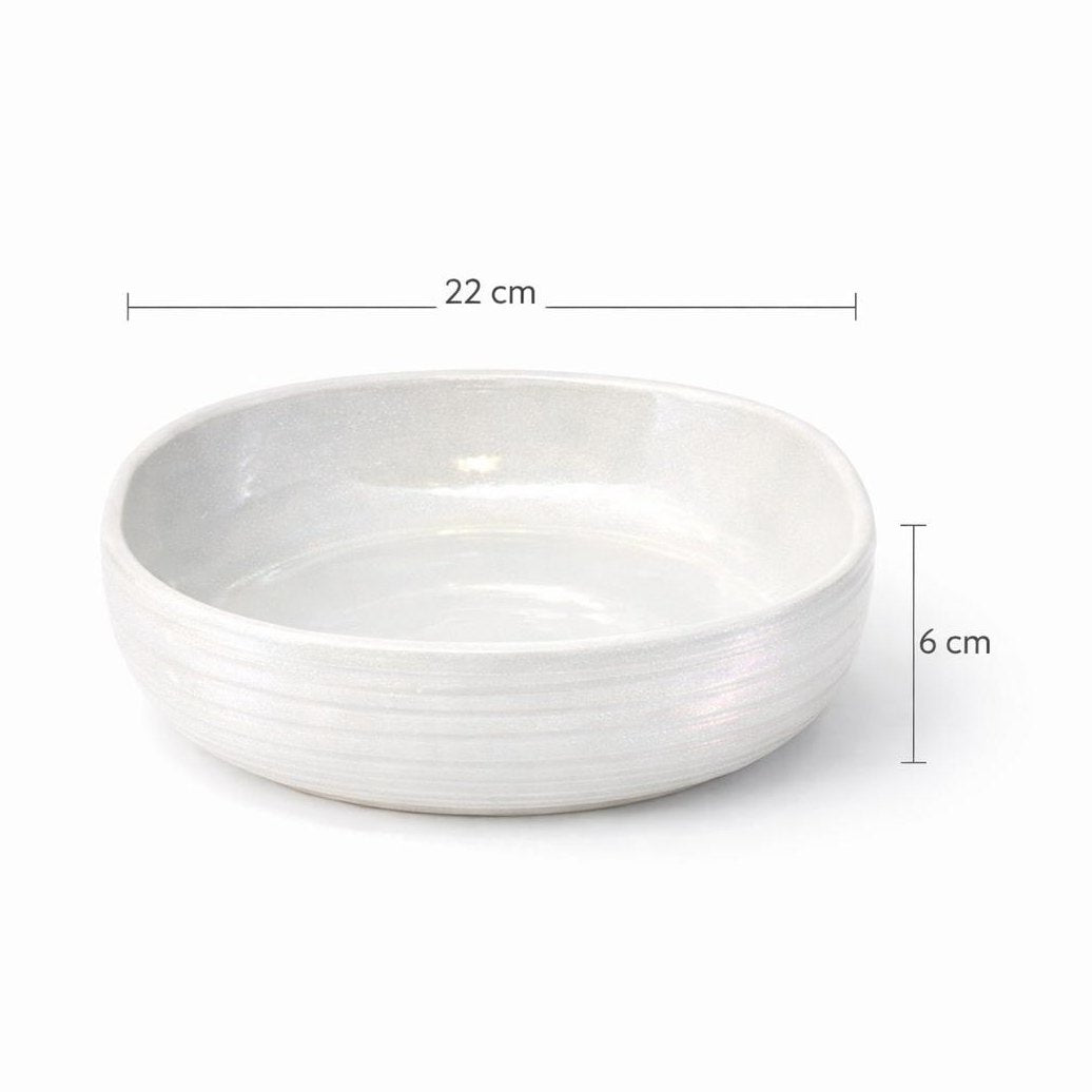 Pearl White Serving Bowl | Bayt Selections Special